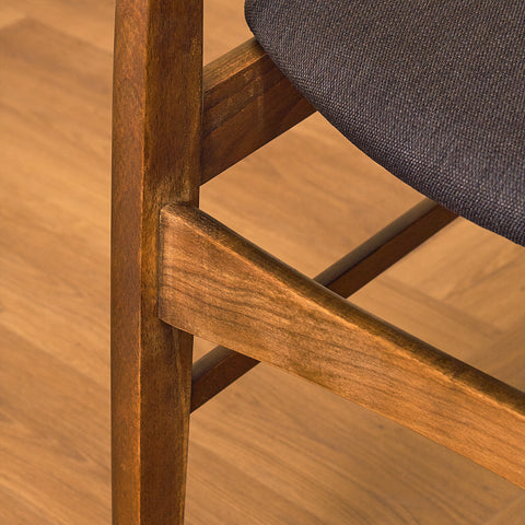 Danish set of 6 dining chairs in teak and beech by SAX