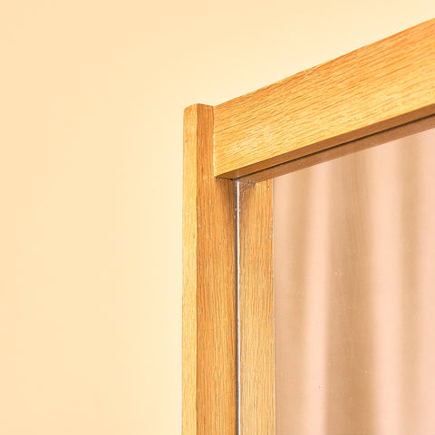 Mid-century mirror in oak