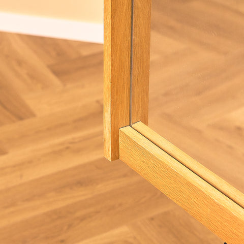 Mid-century mirror in oak