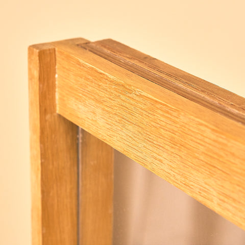 Mid-century mirror in oak