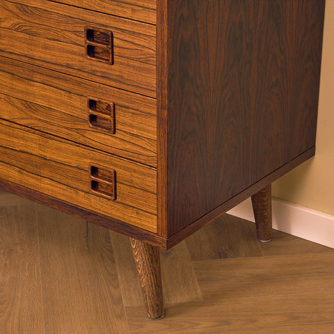 Danish chest of drawers in Santos rosewood