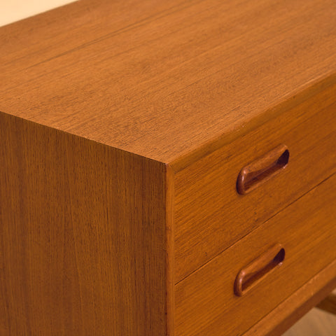 Swedish side table/chest of drawers in teak