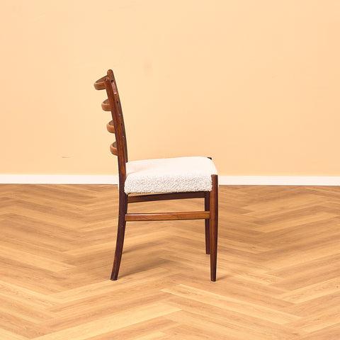 Danish dining chairs in Santos rosewood by Schou Andersen Furniture Factory