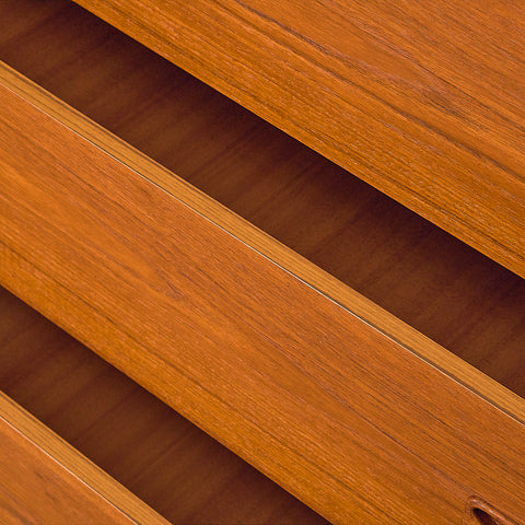 Danish Tall Chest of Drawers in Teak