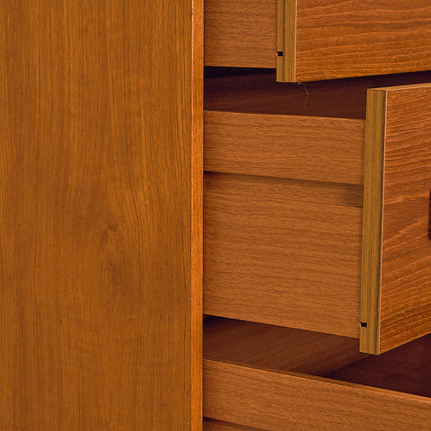 Danish Tall Chest of Drawers in Teak