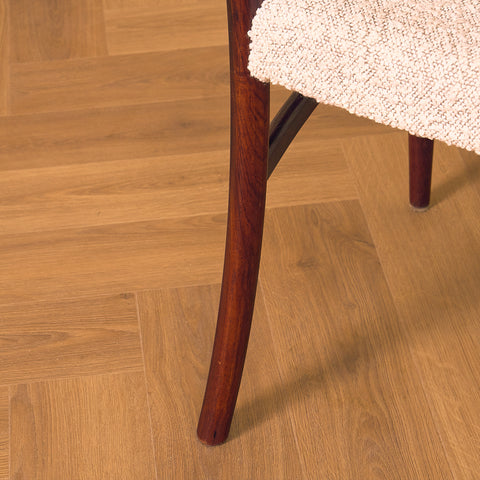 Danish dining chairs in Santos rosewood by Schou Andersen Furniture Factory