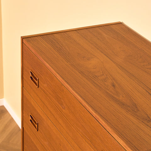 Danish Tall Chest of Drawers in Teak
