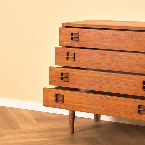 Danish Small Chest of Drawers in Teak