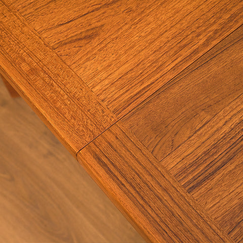 Swedish oval dining table in teak by Nils Jonsson for Troeds