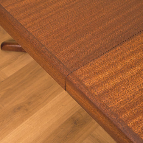 Danish round dining table in mahogany by Bramin