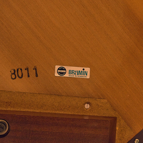 Danish round dining table in mahogany by Bramin