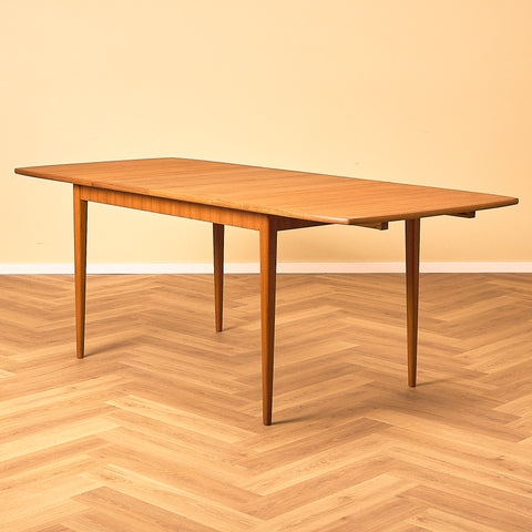 Swedish rectangular dining table in teak
