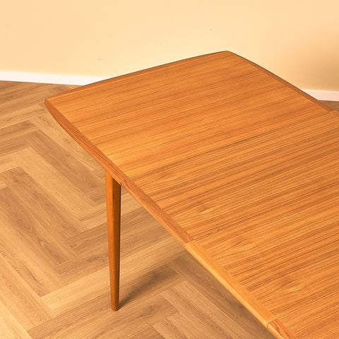 Swedish rectangular dining table in teak