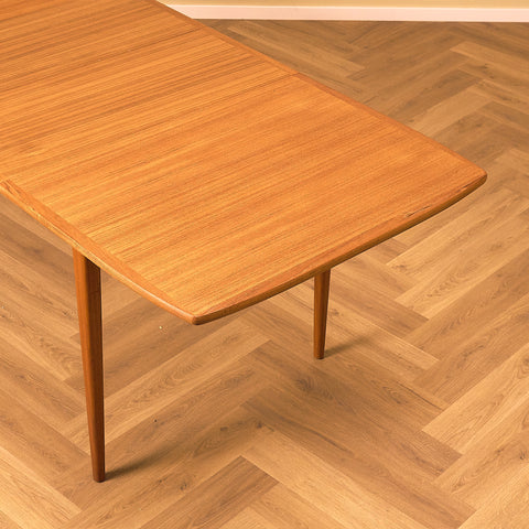 Swedish rectangular dining table in teak