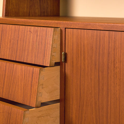 Swedish bookshelf in teak