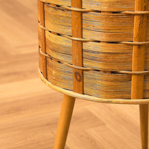 Swedish sewing box / side table in beech