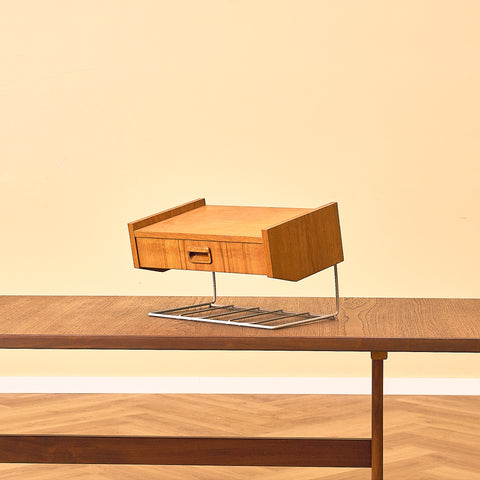 Swedish telephone shelf / side table in teak