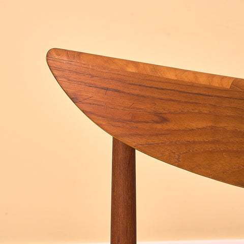 Single danish dining chairs in teak by Harry Østergaard