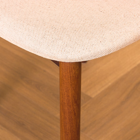 Single danish dining chairs in teak by Harry Østergaard