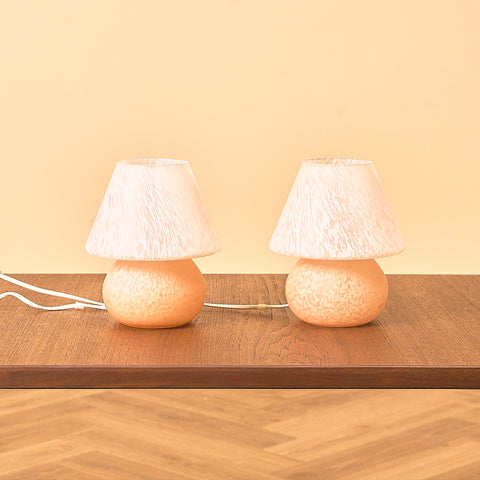 Swedish Gustaf lamps in glass in original condition