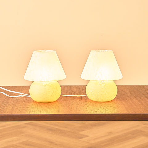 Swedish Gustaf lamps in glass in original condition