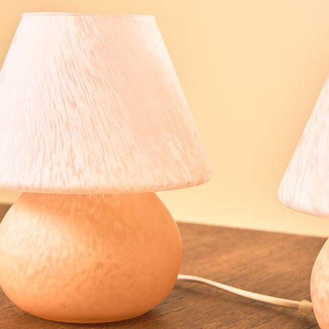 Swedish Gustaf lamps in glass in original condition