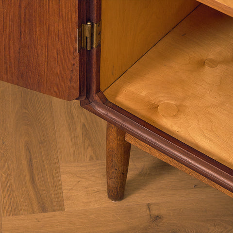 Danish Mid-Century Dark Teak Highboard