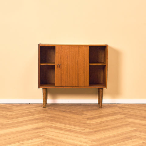 Danish Cabinet with Sliding Doors in Teak