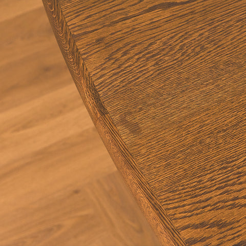 Danish oval dining table in smoked oak by Skovby
