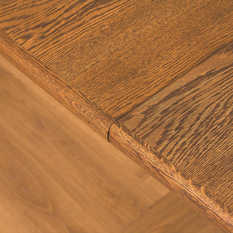 Danish oval dining table in smoked oak by Skovby