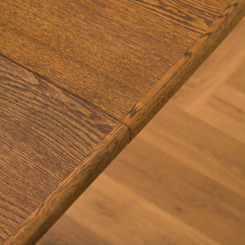 Danish oval dining table in smoked oak by Skovby