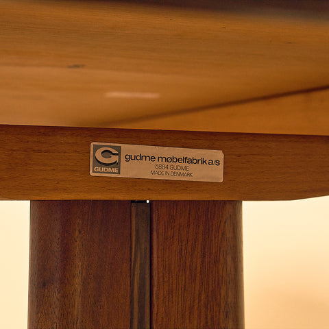 Danish dining table in Santos rosewood by Gudme Møbelfabrik