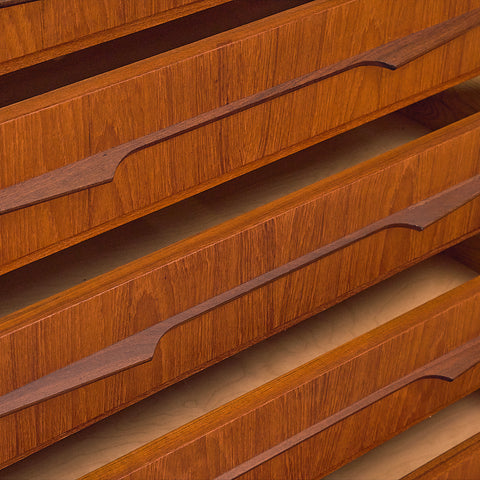 Tall Teak Chest of Drawers by J.G. Møbler, 1950s