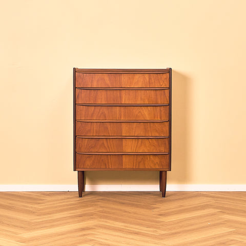 Danish Teak Chest of Drawers, 1950s