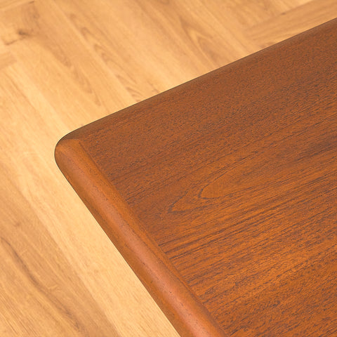 Danish coffee table in teak by Jacob Nielsen & Sonner Møbelfabrik