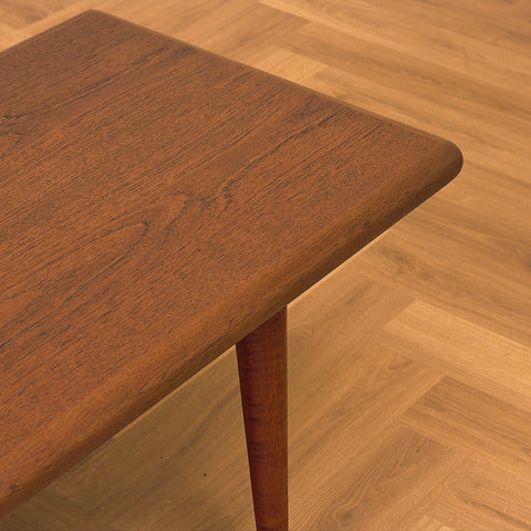Danish coffee table in teak by Jacob Nielsen & Sonner Møbelfabrik