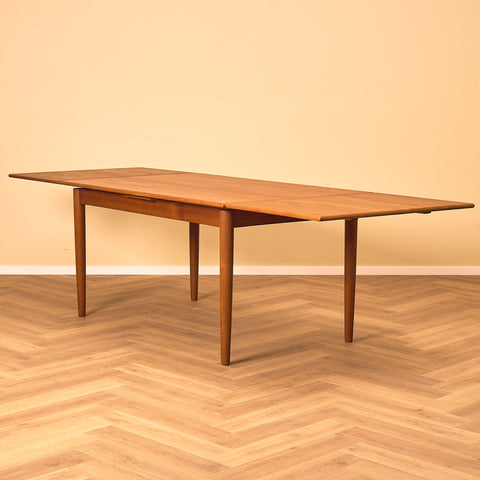 Danish dining table in teak, possibly by Niels Otto Møller
