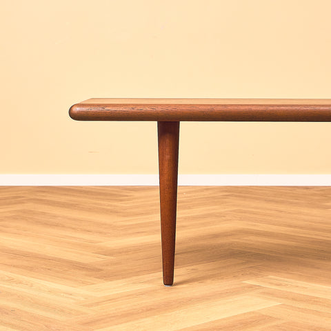 Danish coffee table in teak by Jacob Nielsen & Sonner Møbelfabrik
