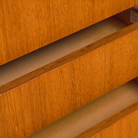 Swedish bookshelf in teak and beech