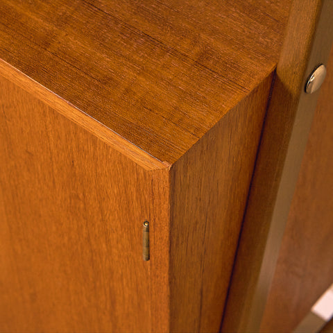 Swedish bookshelf in teak and beech