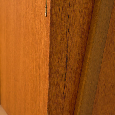 Swedish bookshelf in teak and beech