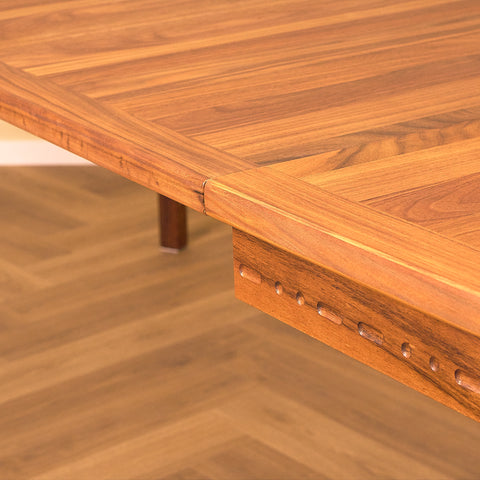 Swedish oval dining table in walnut by Nils Jonsson for Troeds