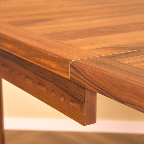 Swedish oval dining table in walnut by Nils Jonsson for Troeds