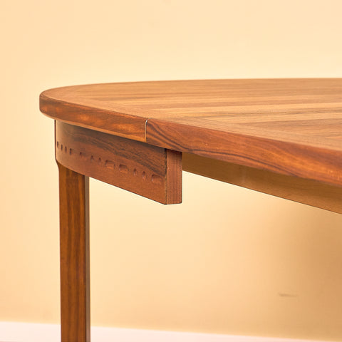 Swedish oval dining table in walnut by Nils Jonsson for Troeds