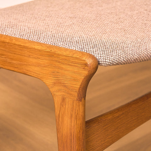 Danish set of 4 dining chairs in oak by Erik Buch for Nova Stolefabrik