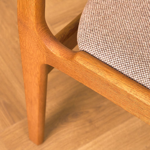 Danish set of 4 dining chairs in oak by Erik Buch for Nova Stolefabrik