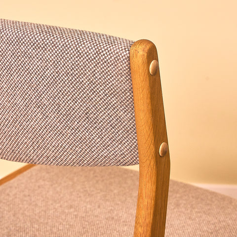 Danish set of 4 dining chairs in oak by Erik Buch for Nova Stolefabrik