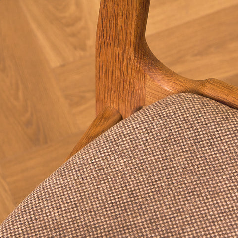 Danish set of 4 dining chairs in oak by Erik Buch for Nova Stolefabrik