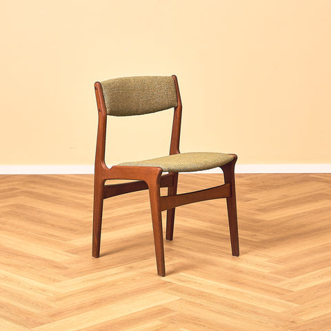 Danish set of 4 dining chairs in teak by Erik Buch for Nova Stolefabrik