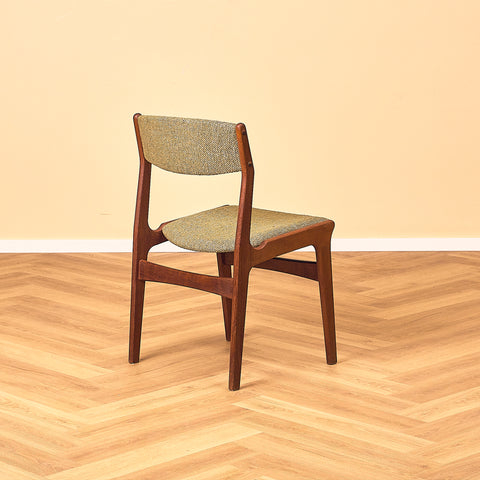 Danish set of 4 dining chairs in teak by Erik Buch for Nova Stolefabrik